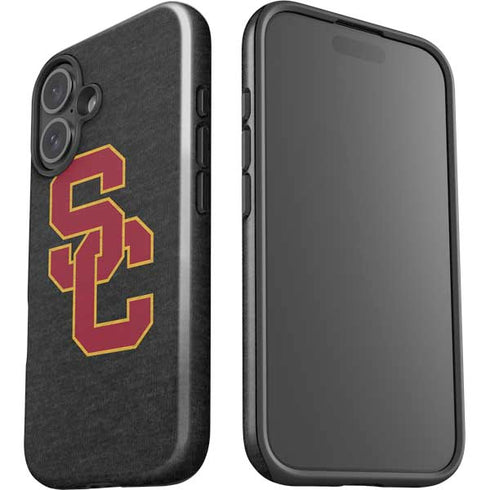 University of Southern California USC Grey Logo iPhone 16 Plus Impact Case